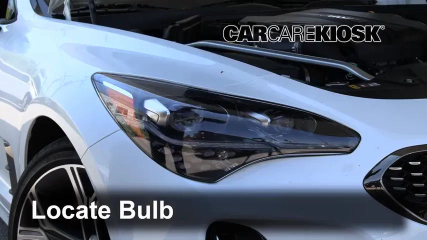 2020 Kia Stinger GT2 3.3L V6 Turbo Lights Highbeam (replace bulb)